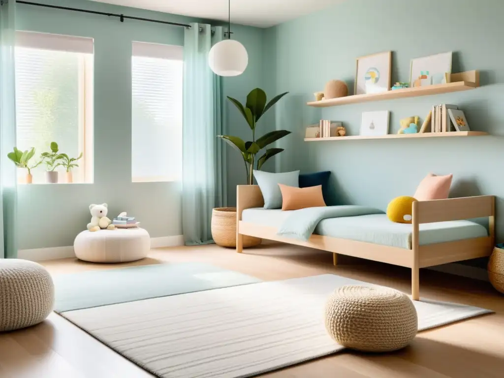 Acogedora habitación infantil con consejos Feng Shui, colores suaves y ambiente armonioso