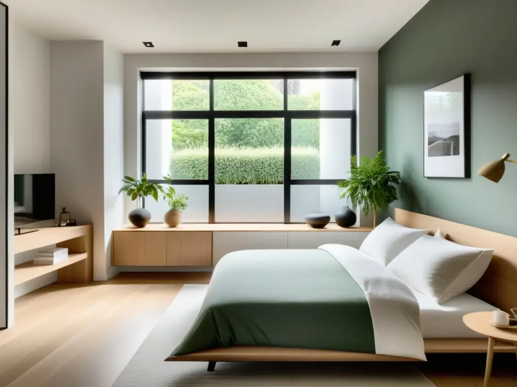 Un apartamento minimalista con armonía Feng Shui para apartamentos minimalistas