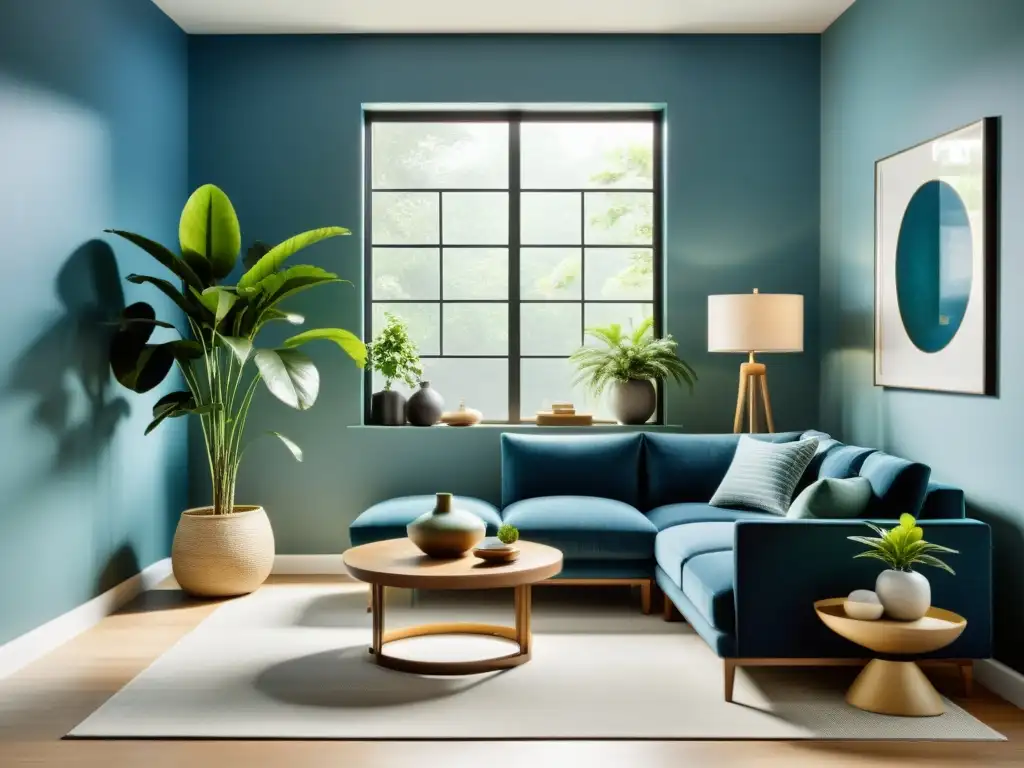 Armonía y equilibrio en diseño de interiores Feng Shui con psicología del color en Feng Shui