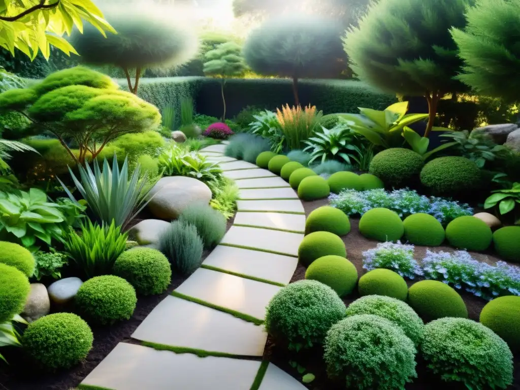 Un jardín armonioso y sereno con técnicas Feng Shui permacultura