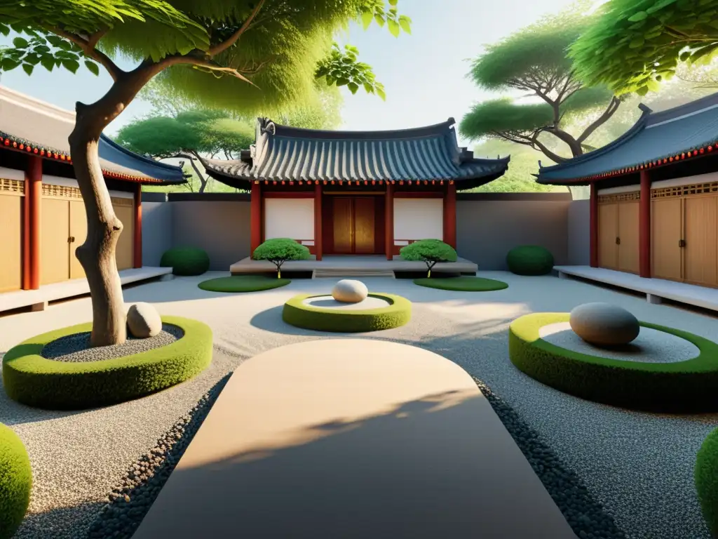 Un jardín chino tradicional en realidad virtual, con equilibrio y serenidad en el Feng Shui contemporáneo