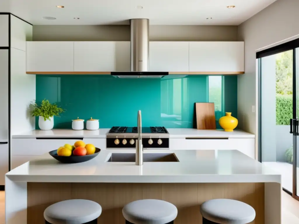 Una cocina minimalista con tonos suaves y tierra, diseño Feng Shui, armonía y colores