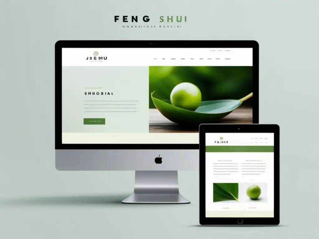 Un diseño web minimalista y equilibrado, inspirado en Feng Shui en la web