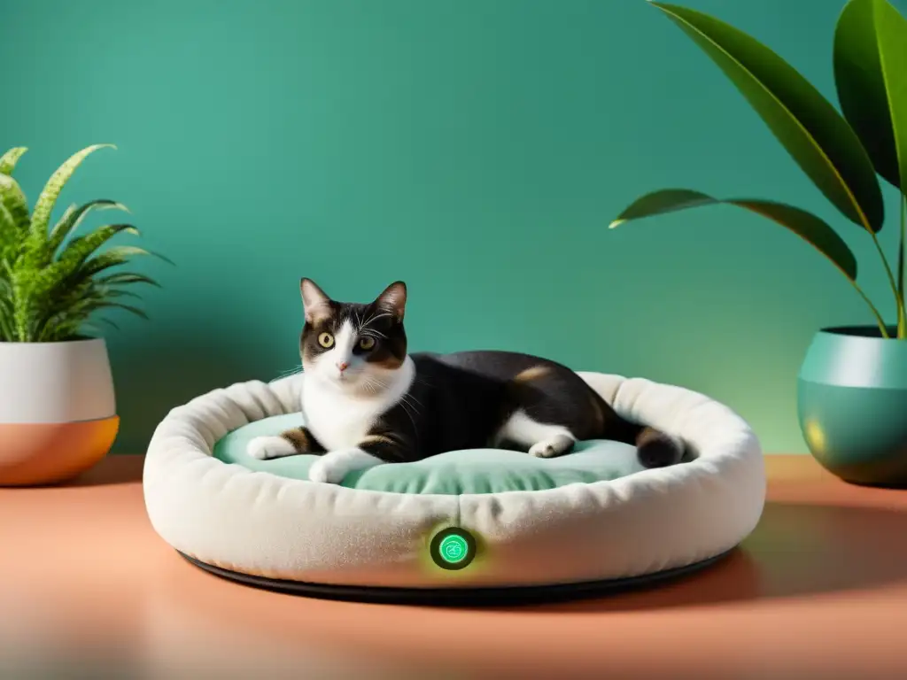 Entorno armonioso para mascotas: cama acogedora y equilibrio Feng Shui Un entorno armonioso para mascotas con Amuletos Feng Shui protección mascotas