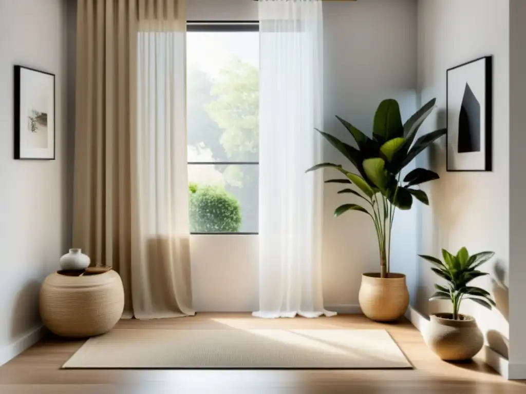 Armonización entrada Feng Shui hogar: Entrada minimalista con diseño limpio y acogedor, plantas y luz natural