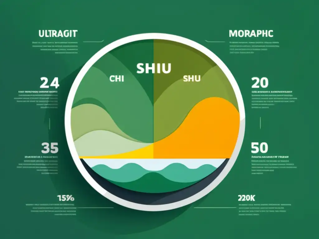 Infografía equilibrada y armoniosa en 8k Infografía equilibrada con Feng Shui para armonía visual y serenidad