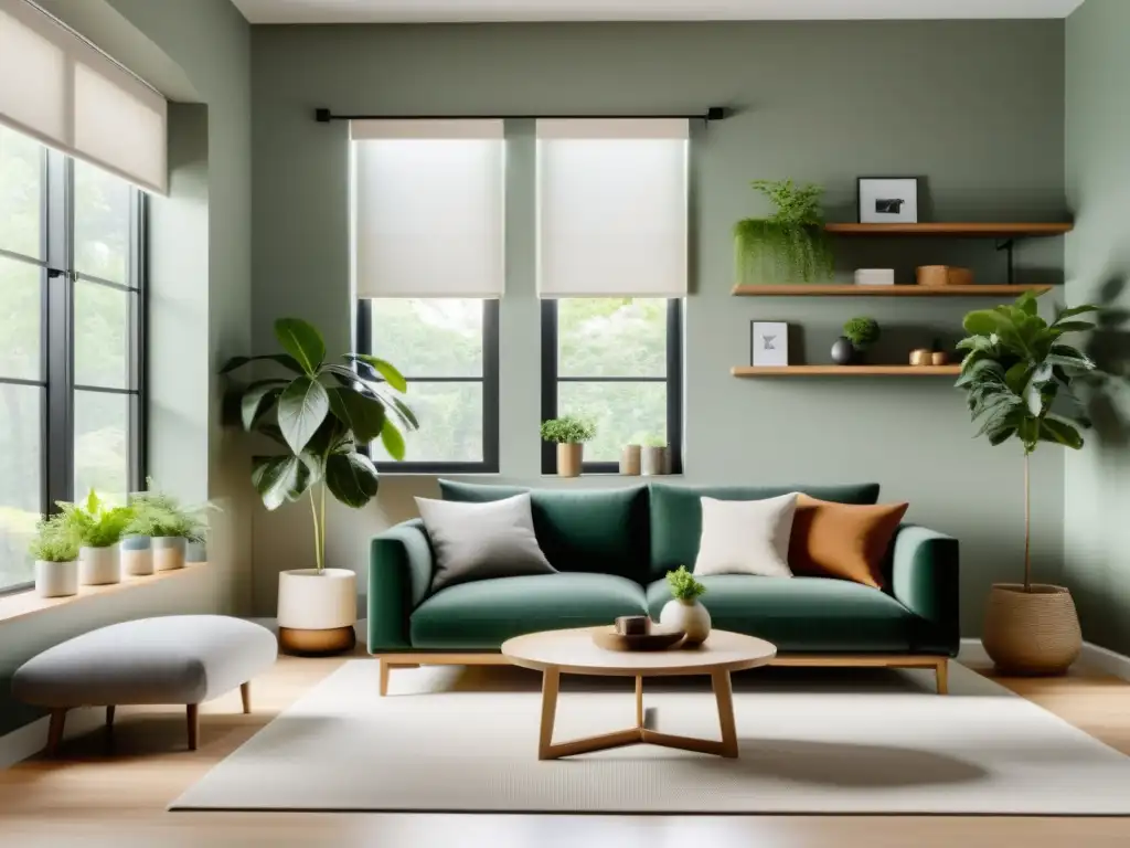 Espacio minimalista con diseño de espacios con Feng Shui y reciclaje