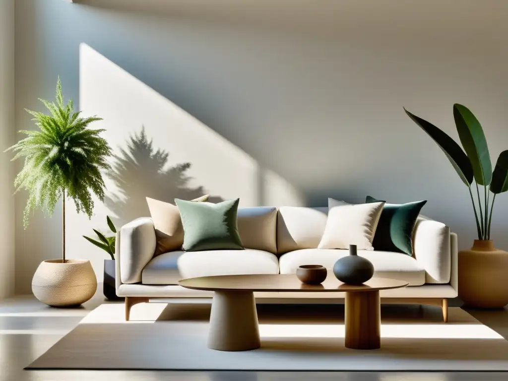 Espacio sereno y ético con moda sostenible y diseño Feng Shui