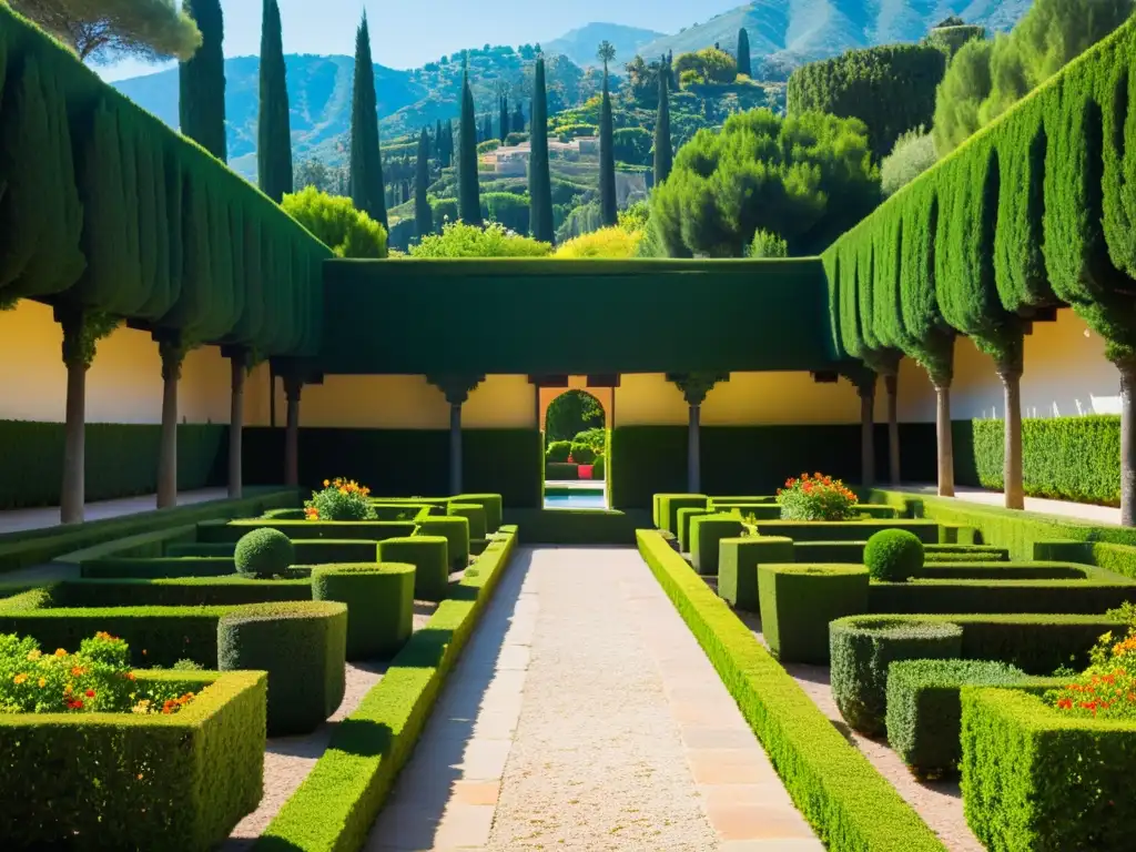 Los exuberantes jardines de la Alhambra en una serena interpretación Feng Shui