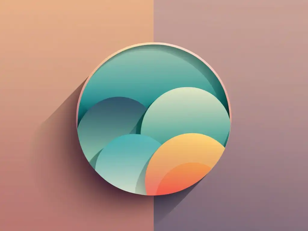 Feed de redes sociales sereno: minimalismo y equilibrio Una ilustración digital serena y minimalista de un feed de redes sociales tranquilo y armonioso, con elementos equilibrados que reflejan el Feng Shui y una sensación de orden y tranquilidad