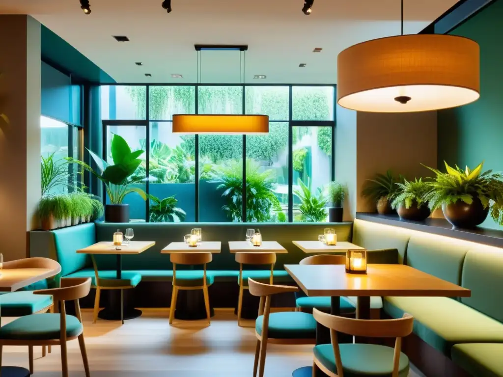 Interior de restaurante armonizado con Feng Shui para generar ventas positivas