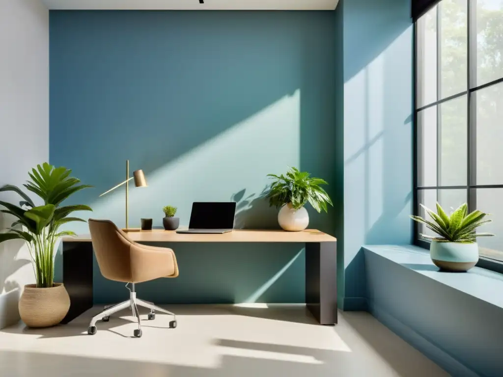 Oficina minimalista: equilibrio y armonía Feng Shui Oficina minimalista con diseño Feng Shui