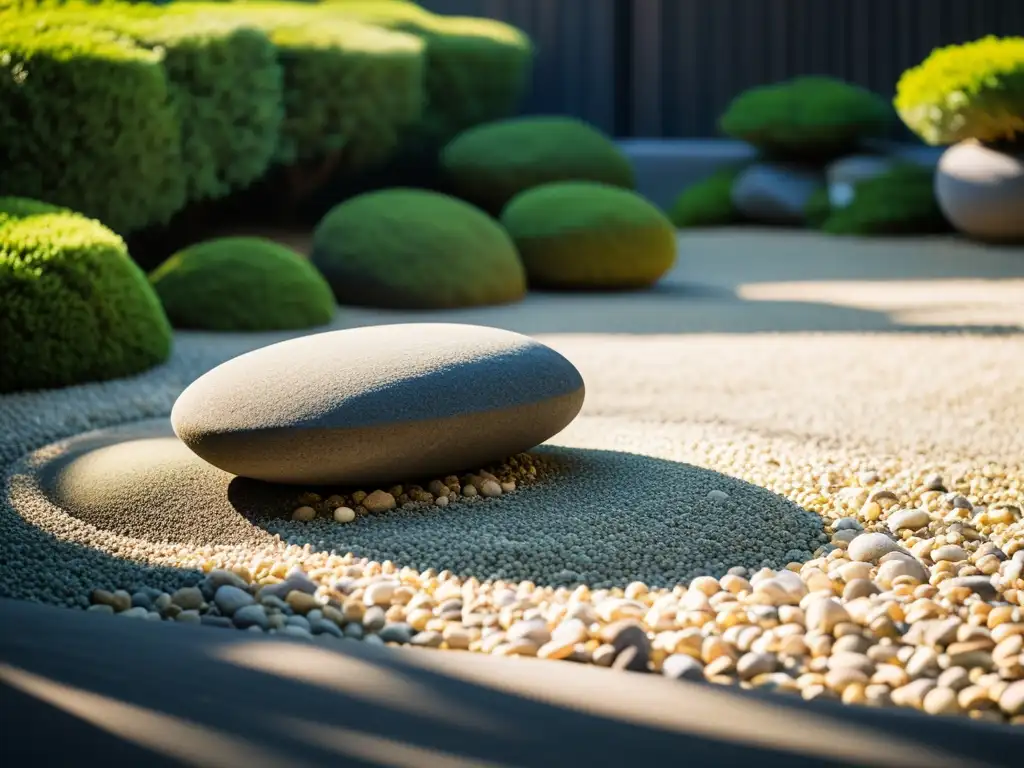 Jardín de rocas japonés en hogar: tranquilidad y armonía con las corrientes del Qi en hogar